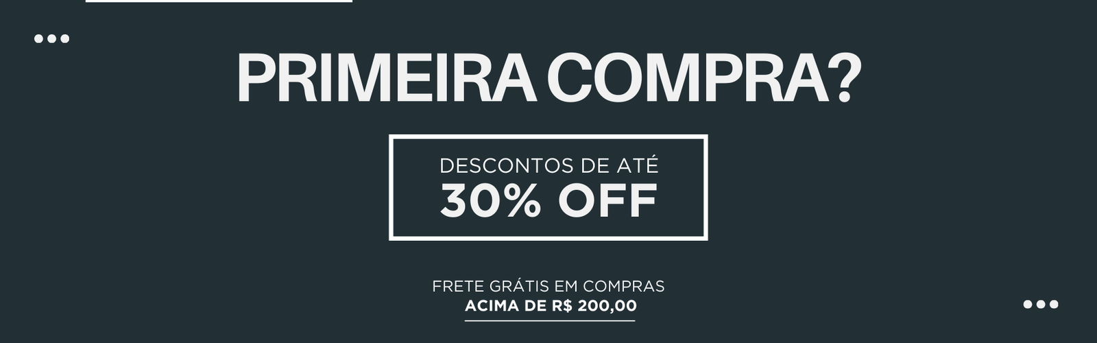 promocão de 30% e enrega gratis em compras acima de 200